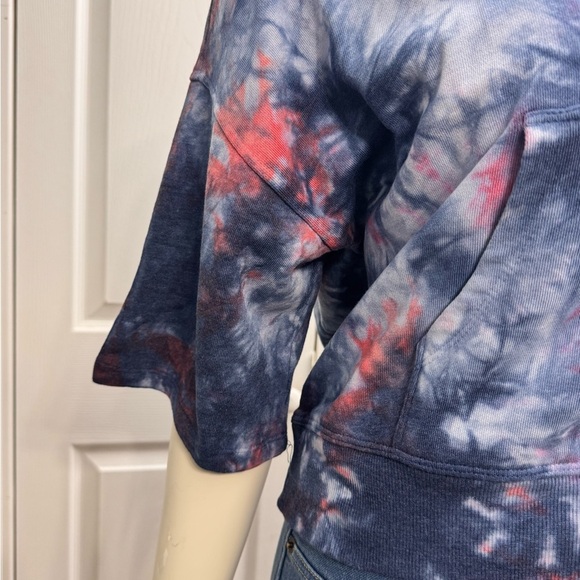 Mono B Oversized Cropped Tie-Dye Hoodie Sweatshirt Size L & M, NWT - Picture 4 of 10